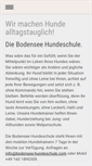 Mobile Screenshot of bodensee-hundeschule.com