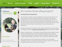 Tablet Screenshot of bodensee-hundeschule.com